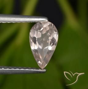 Morganita Rosa salmão Natural 0.83ct, Formato de pêra, VVS-VS