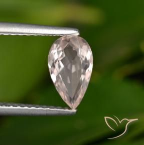 Morganita Rosa salmão Natural 0.86ct, Formato de pêra, VVS