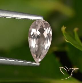 Morganita rosa médio Natural 0.74ct, Formato de pêra, VVS-VS