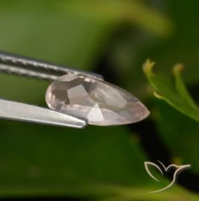 Morganita rosa médio Natural 0.74ct, Formato de pêra, VVS-VS