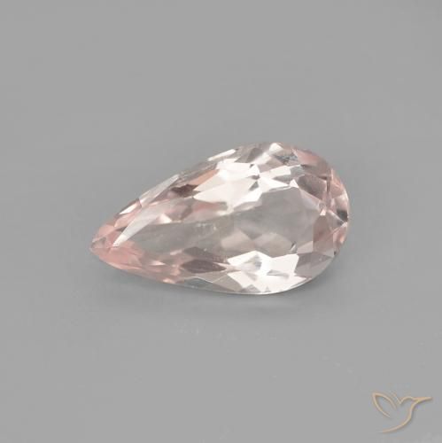 Morganita rosa médio Natural 0.74ct, Formato de pêra, VVS-VS