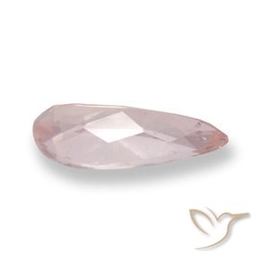 Morganita Rosa Flamingo Natural 0.76ct, Formato de pêra, VS