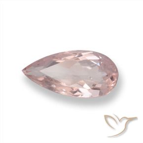 Morganita Luz rosa Natural 0.71ct, Formato de pêra, VS