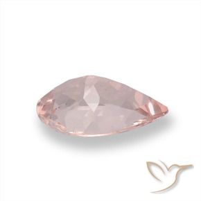 Morganita rosa médio Natural 0.65ct, Formato de pêra, VS