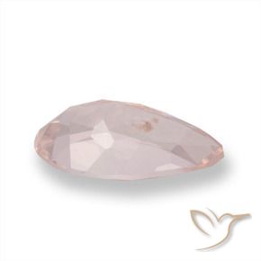 Morganita rosa natural 0,76ct, formato de pêra, VVS-VS