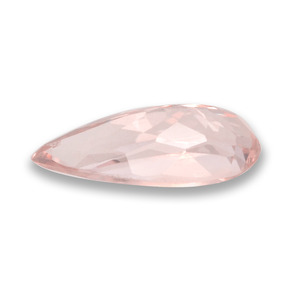 Morganita rosa natural 1,05ct, formato de pêra, VVS