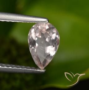 Morganita rosa médio Natural 0.90ct, Formato de pêra, VS