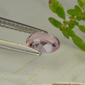 Morganita rosa natural 0,64ct, corte oval, VVS-VS