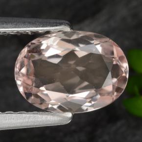 Morganita rosa natural 0,87ct, corte oval, VVS-VS