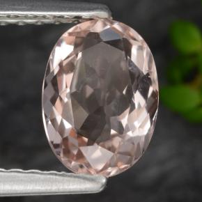 Morganita rosa natural 0,87ct, corte oval, VVS-VS