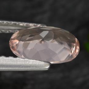 Morganita rosa natural 0,87ct, corte oval, VVS-VS