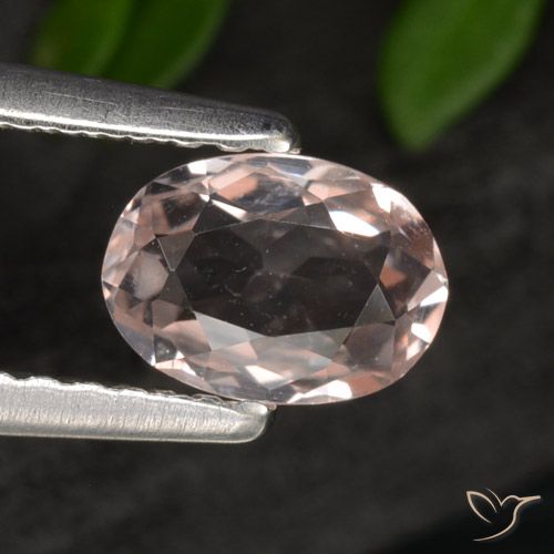 0.54ct Natural rosa médio Morganita, oval, VVS-VS