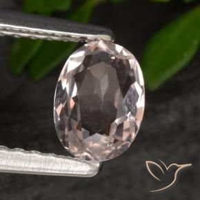 Morganita rosa médio Natural 0.54ct, oval, VVS-VS