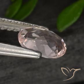 Morganita rosa médio Natural 0.54ct, oval, VVS-VS