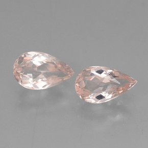 Pedras preciosas de morganita rosa natural de  ct, formato de pêra, VVS-VS