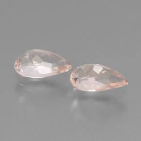 Pedras preciosas de morganita rosa natural de  ct, formato de pêra, VVS-VS