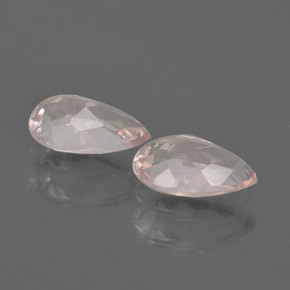 Pedras preciosas de morganita rosa natural de 1,09 ct, formato de pêra, VVS-VS