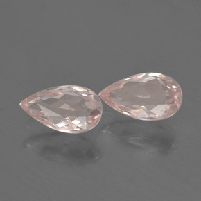 Pedras preciosas de morganita rosa natural de  ct, formato de pêra, VVS