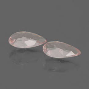 Pedras preciosas de morganita rosa natural de 0,95 ct, formato de pêra, VVS
