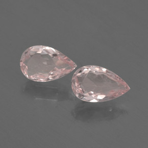 Pedras preciosas de morganita rosa natural de  ct, formato de pêra, VVS-VS