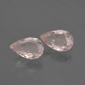 Pedras preciosas de morganita rosa natural de  ct, formato de pêra, VVS-VS