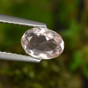 Morganita rosa natural 0,60ct, corte oval, VVS-VS