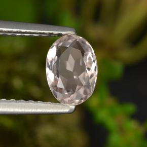 Morganita rosa natural 0,60ct, corte oval, VVS-VS