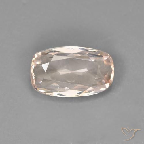 0.76ct Natural Rosa bem claro Morganita, Almofada, VVS-VS