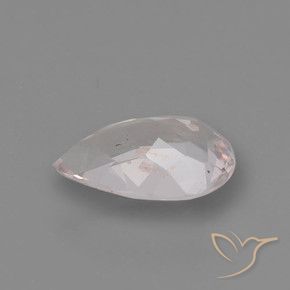 Morganita Tom Rosa Coral Natural 0.66ct, Formato de pêra, VS