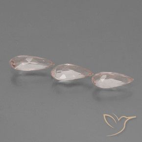 Pedras preciosas de Morganita Tom Rosa Coral natural de 1.11 ct, Formato de pêra, VVS-VS