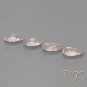 Pedras preciosas de Morganita rosa médio natural de 1.95 ct, Formato de pêra, VVS-VS