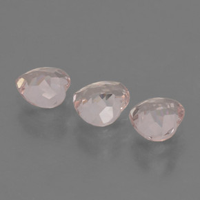 Pedras preciosas de Morganita Rosa Flamingo natural de 1.47 ct, Formato de coração, VVS-VS
