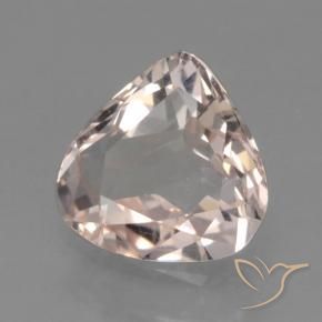 Morganita Rosa Médio Claro Natural 0.56ct, Formato de pêra, VVS-VS