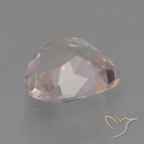 Morganita Rosa Médio Claro Natural 0.56ct, Formato de pêra, VVS-VS
