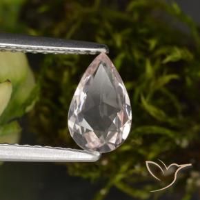Morganita Luz rosa Natural 0.68ct, Formato de pêra, VVS