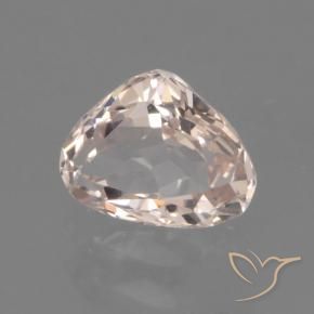 Morganita Rosa Médio Claro Natural 0.83ct, Formato de pêra, VVS-VS