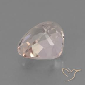 Morganita Rosa Médio Claro Natural 0.83ct, Formato de pêra, VVS-VS
