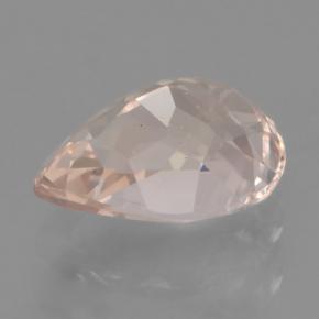 Morganita rosa natural 0,84ct, formato de pêra, VVS-VS