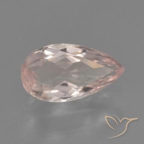 Morganita rosa médio Natural 0.53ct, Formato de pêra, VVS