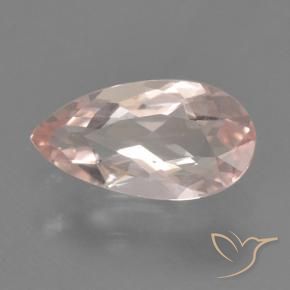 Morganita Rosa Flamingo Natural 0.53ct, Formato de pêra, VVS