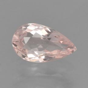 Morganita Rosa Flamingo Natural 0.46ct, Formato de pêra, VVS-VS