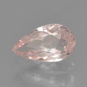 Morganita Rosa Flamingo Natural 0.46ct, Formato de pêra, VVS-VS
