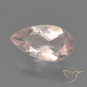 Morganita rosa médio Natural 0.50ct, Formato de pêra, VVS-VS