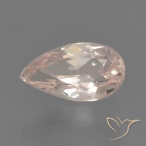 Morganita rosa médio Natural 0.49ct, Formato de pêra, VVS