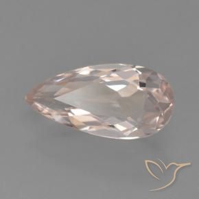 Morganita Rosa Flamingo Natural 0.57ct, Formato de pêra, VVS