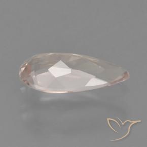 Morganita Rosa Flamingo Natural 0.57ct, Formato de pêra, VVS