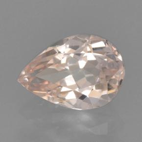 Morganita rosa natural 0,64ct, formato de pêra, VVS