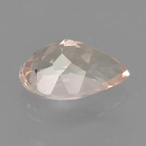 Morganita rosa natural 0,64ct, formato de pêra, VVS