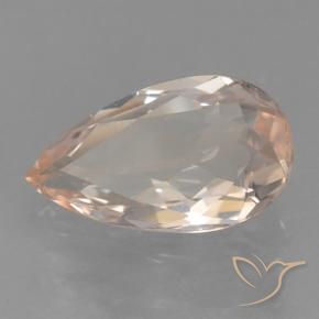 Morganita Rosa bem claro Natural 0.62ct, Formato de pêra, VVS-VS
