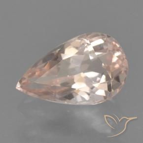 Morganita rosa médio Natural 0.54ct, Formato de pêra, VVS
